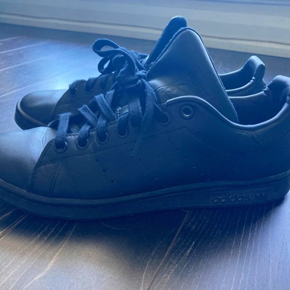 Adidas Stan Smith Shoes Black - Picture 1 of 4